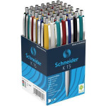 Kuličkové pero "K15", mix barev, 0,5mm, stiskací mechanismus, modrá, SCHNEIDER