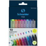 Kuličkové pero "Vizz", sada, mix barev, 0,5 mm, s uzávěrem, SCHNEIDER 102290