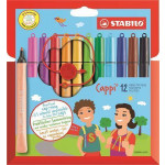 Fix "Cappi", mix barev, 1mm, 12ks/bal., STABILO