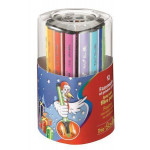 Fixy "Trio Scribbi", mix barev, 1,5-2mm, pohyblivý hrot, 12ks/bal, STABILO