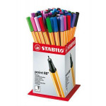 Liner "Point 88", displej/60 ks, mix barev, 0,4 mm, STABILO