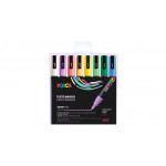 Akrylový popisovač "Posca PC-3M", 8 pastelových barev, sada, 0,9-1,3 mm, UNI 2UPC3MPASZTELL