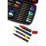 Akrylový popisovač "Posca", 40 ks, sada v pouzdru, UNI 2UPC40DB