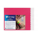Identifikační náramky, 3/4", neon růžová, tyvek VICTORIA