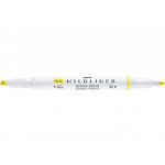 Oboustranný zvýrazňovač "Mildliner Fluorescent", žlutá, 1,4 - 4 mm, ZEBRA 78150