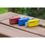 USB flash disk "Store n Click", červená, modrá, žlutá, 3 ks x 16GB, USB 3.2, 80/25MB/sec, VERBATIM 4