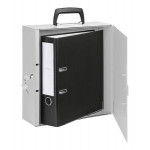 Schránka na dokumenty s rukojetí, světle šedá, A4, WEDO