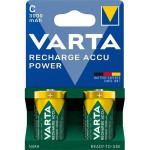 Nabíjecí baterie "Power", Typ C - HR14, 2 ks, 3000mAh, přednabité, bez plastu, VARTA 56714101412