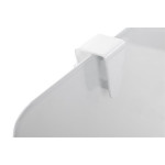 Flipchart, skleněný, nemagnetický, 70x100cm, mobilní, VICTORIA