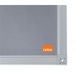 Textilní nástěnka "Essential", šedá, 60 x 45 cm, hliníkový rám, NOBO 1915681