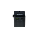 Cestovní adaptér "UTA-02", univerzální, USB-A (QC 3.0) / USB-C (PD20W) 2x USB, VERBATIM 49544