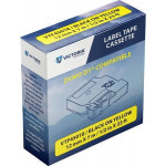 Páska, černá na žluté, 12 mm x 7 m, VICTORIA TECHNOLOGY