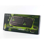 E-blue Elated klávesnice drátová (USB) US, černá