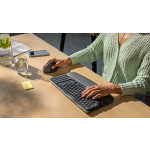 Logitech WAVE KEYS Ergonomická klávesnice bezdrátová US, černá