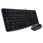 Logitech MK120 sada klávesnice drátová (USB) CZ, černá s drátovou optickou myší, klasická