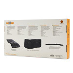 Powerton ERGO LANA Ergonomická klávesnice drátová (USB) CZ/SK, černá