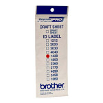 Štítky pro razítka Brother, ID1438, 14x38mm, 12ks, s průhlednou krytkou