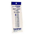 Štítky pro razítka Brother, ID2020, 20x20mm, 12ks, s průhlednou krytkou