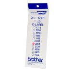 Štítky pro razítka Brother, ID2260, 22x60mm, 12ks, s průhlednou krytkou