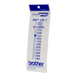 Štítky pro razítka Brother, ID3030, 30x30mm, 12ks, s průhlednou krytkou