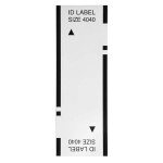 Štítky pro razítka Brother, ID4040, 40x40mm, 12ks, s průhlednou krytkou