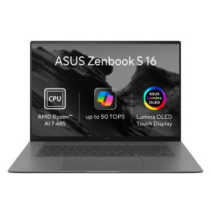 ASUS Zenbook S16 OLED/UM5606GA-OLED594WZ/AI7-445/16"/2880x1800/T/16GB/1TB/AMD int/W11H/Gray/2R