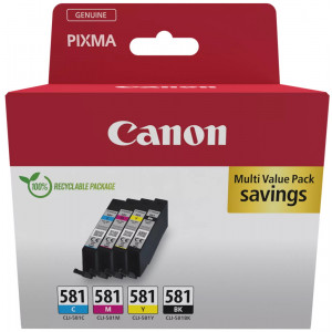 Canon inkoustová náplň CLI-581 C/M/Y/BK MULTI Ink Value Pack