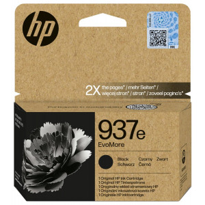 HP 937e Černá EvoMore originální inkoustová kazeta