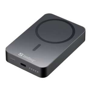 Sandberg Mag Wireless Powerbank 10000 mAh ALU, černá
