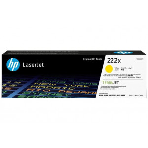 HP 222X Žlutá Originální laserová tonerová kazeta s vysokou výtěžností
