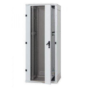 Stojan.rack RMA 48U 600x900 šedý, dveře sklo
