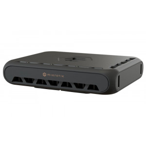 MikroTik hAP be3, 5x 2,5 GbE, 2.4+5+6GHz, 802.11a/b/g/n/ac/ax/be, 3x USB, Wi-Fi 7, PoE in, ROS 7, L6, PSU, indoor