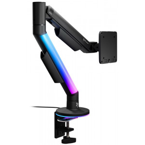 AROZZI ALZARE RGB Black/ stolní držák pro monitory/ RGB/ plynový píst/ kovový/ černý
