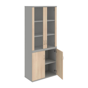 Policová skříň Hobis Strong S 5 80 09 - akát/šedá