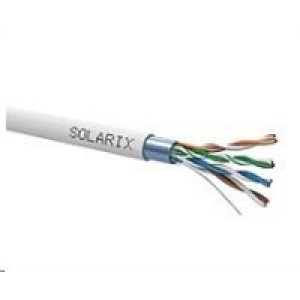 Instalační kabel Solarix FTP, Cat5E, drát, PVC, box 305m