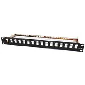 19" modulární patch panel LEXI-Net 16port, černý