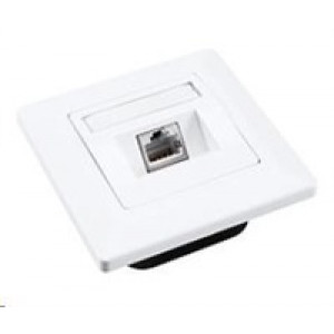 Solarix Zásuvka CAT6 STP 1 x RJ45 pod omítku bílá