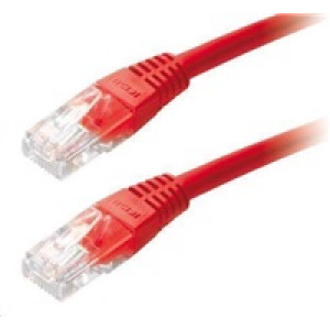 XtendLan patch kabel Cat5E, UTP - 0,25m, červený  (prodej po 10 ks)