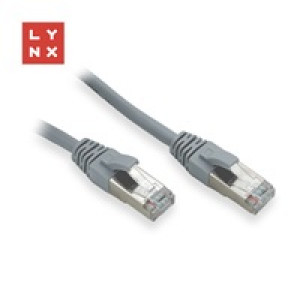 LYNX FTP patch kabel Cat5e PVC, CCA, 10m, šedý