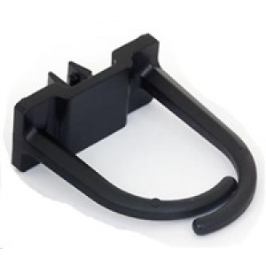Plastový háček pro vedení kabeláže malý, 35x30mm, černý
