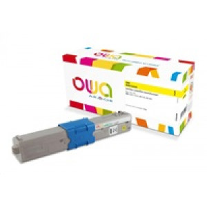 OWA Armor toner pro OKI C301, C321, MC332, MC342, 1500p, 44973533, žlutá/yellow