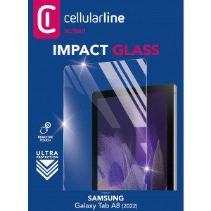 Ochranné tvrzené sklo Cellularline Glass pro Samsung Galaxy Tab A8 (2022)