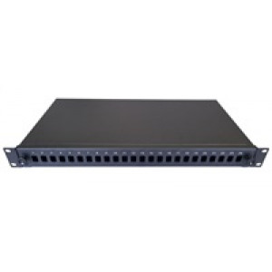 Optická vana výsuvná 1U, 24x SC simplex (24x LC duplex, 24x E2000) s kazetou OPTRONIC pro 24 svárů
