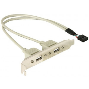 Záslepka do slotu se dvěma USB A konektory