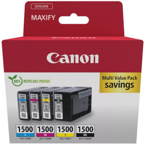 Canon inkoustová náplň PGI-1500 BK/C/M/Y MULTI Ink Value Pack