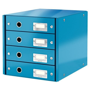 Zásuvkový box Leitz Click&Store, 4 zás., modrý
