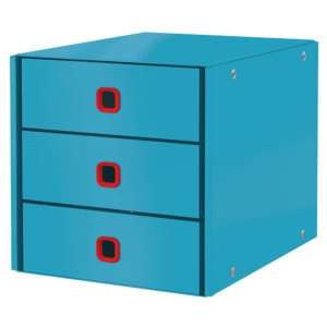 Zásuvkový box Leitz C&S Cosy, 3 zás., klidná modrá