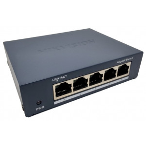 HIKVISION switch DS-3E0505-O/ 5x port/ 1000 Mbps RJ45 ports/ 1 Gbps/ Kov