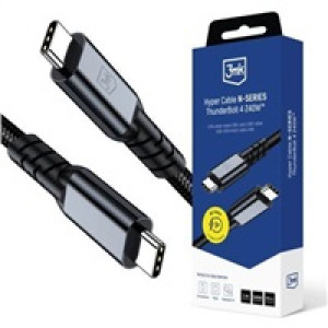 3mk Hyper cable N-SERIES Thunderbolt 4 1m 48V/5A 40Gb/s 240W 8K60Hz PD3.1 černý