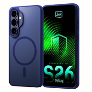 3mk ochranný kryt Smoke MagCase Blue pro Samsung Galaxy S26+